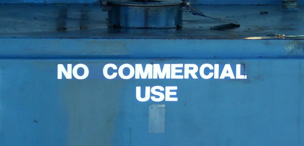 Image with "No Commercial Use" text