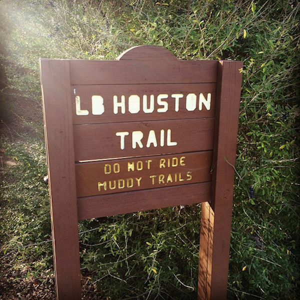 Sign for the LB Houston Bike Trail