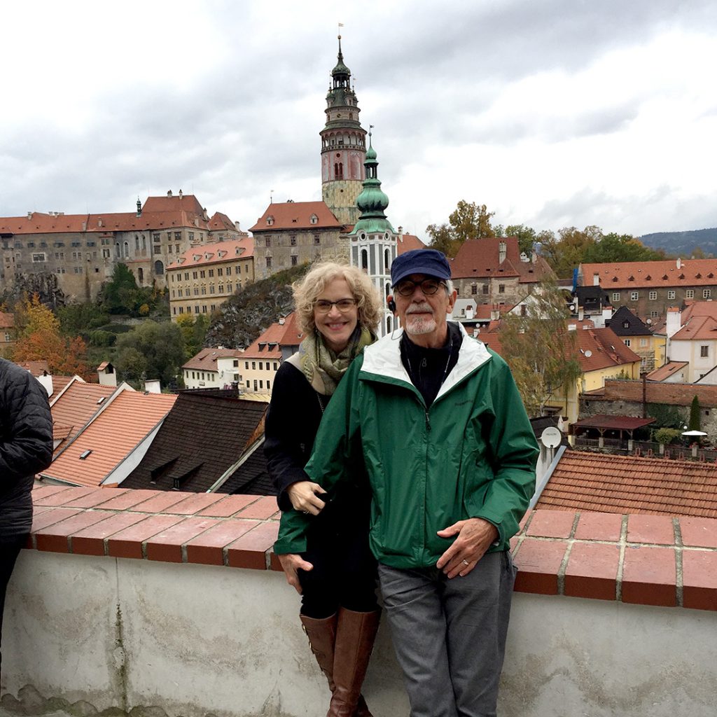Nancy Hogan and her husband in Passau, Germany