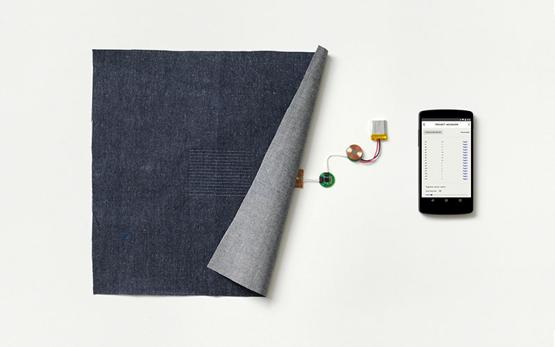 embedding electronics in fabric with mobile phone